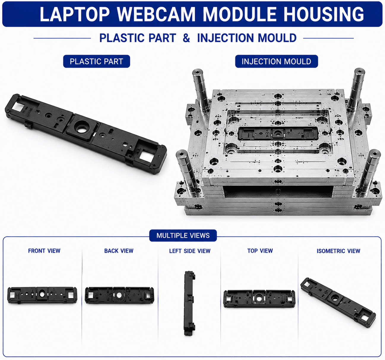 Laptop Plastic Webcam Module Housing